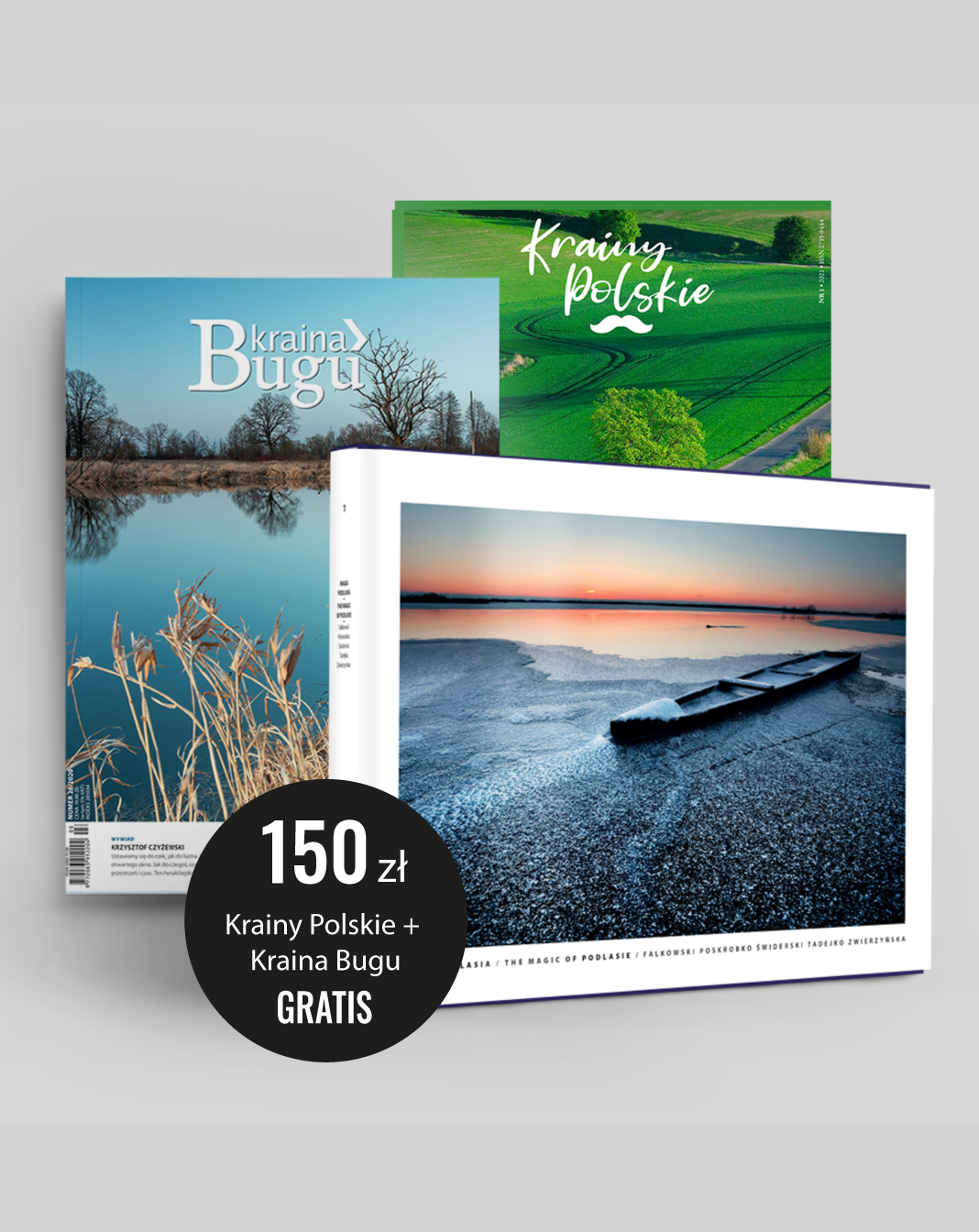 Album fotograficzny „Magia Podlasia” + gratis “Kraina Bugu” oraz “Krainy Polskie”
